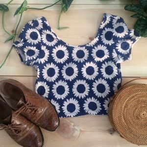Flower child crop top